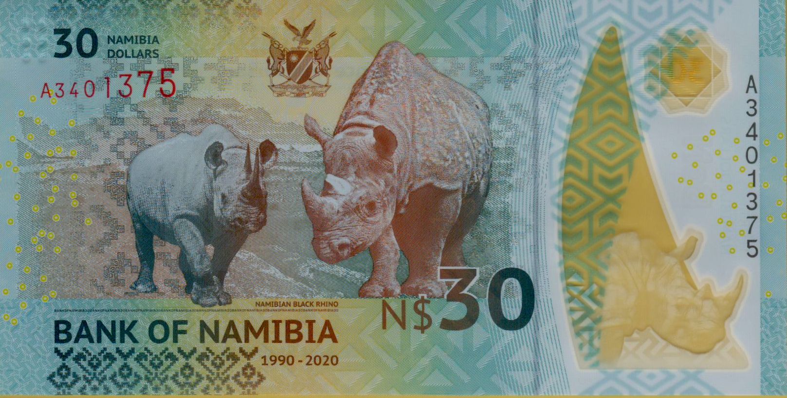 Namibia 30 2020 UNC P-W18